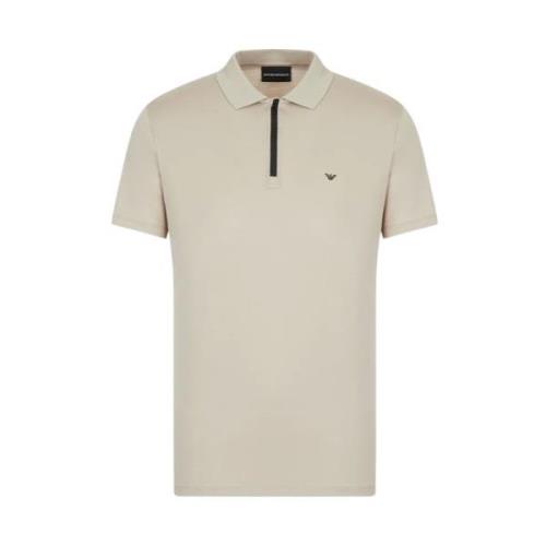 Slim Fit Reis Essentieel Polo Emporio Armani , Beige , Heren