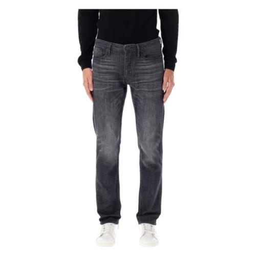 Slim-Fit Denim Jeans Aw24 Emporio Armani , Gray , Heren