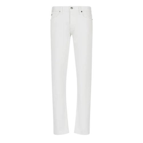 Slim Fit Comfort Denim Jeans - Beige Emporio Armani , White , Heren