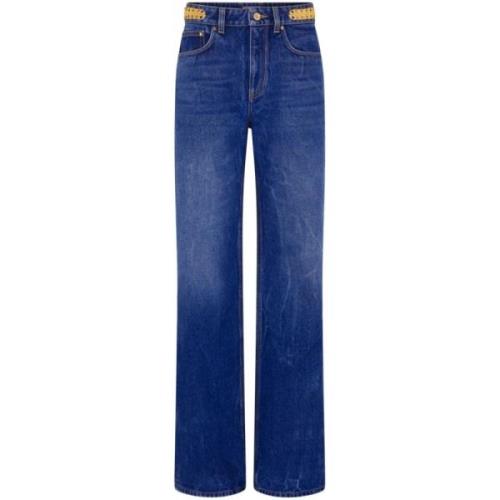 Blauwe Jeans Stijlvolle Denim Broek Paco Rabanne , Blue , Dames