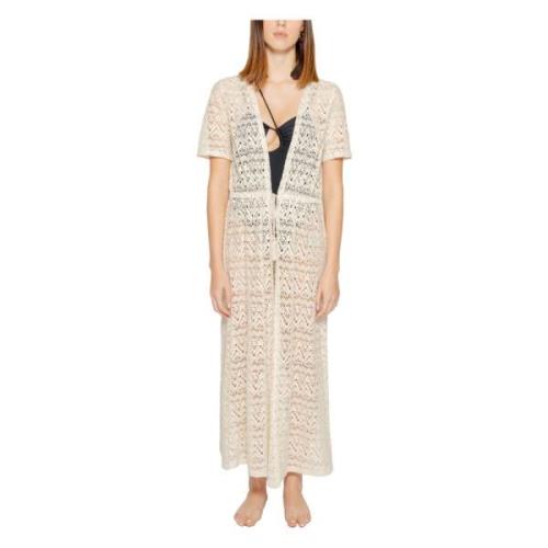 Beige Kant Cardigan Vero Moda , Beige , Dames