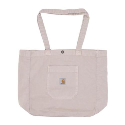 Stone Dyed Garrison Tote Tas Carhartt Wip , Gray , Heren