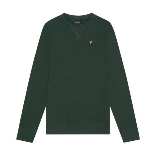 Crew Neck Sweatshirt Mid Layers Lyle & Scott , Green , Heren