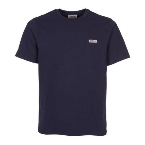 T-shirt met logodetail Autry , Blue , Heren