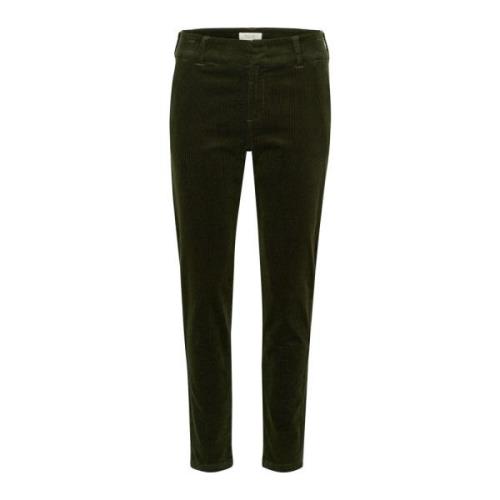 Klassieke Stijlvolle Broek in Rosin Part Two , Green , Dames