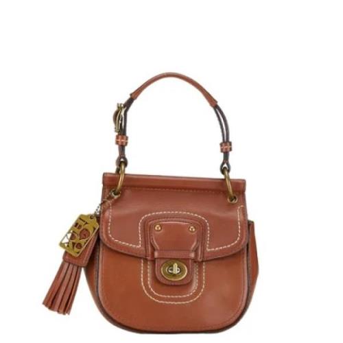 Pre-owned Leather shoulder-bags Coach Pre-owned , Brown , Dames