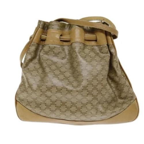 Pre-owned Canvas celine-bags Celine Vintage , Beige , Dames