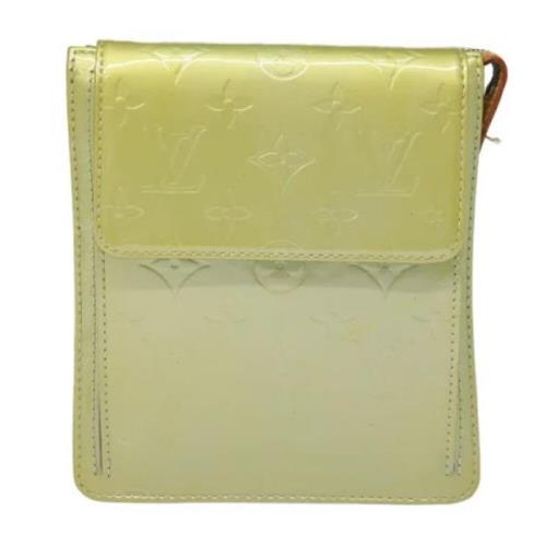 Pre-owned Leather clutches Louis Vuitton Vintage , Green , Dames