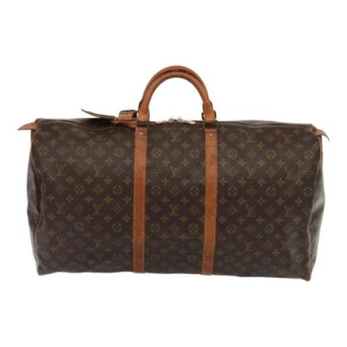 Pre-owned Canvas travel-bags Louis Vuitton Vintage , Brown , Dames