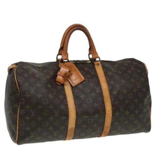 Pre-owned Canvas louis-vuitton-bags Louis Vuitton Vintage , Brown , Da...