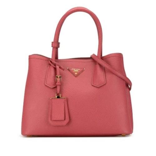 Pre-owned Leather shoulder-bags Prada Vintage , Pink , Dames