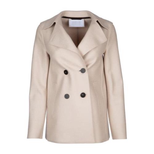 Stijlvolle Dames Peacoat voor de Winter Harris Wharf London , Beige , ...