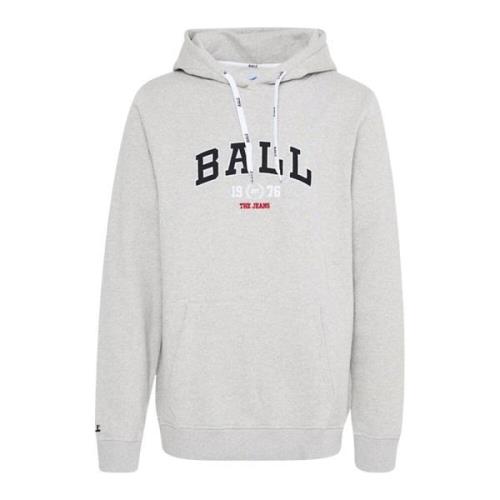 Grijze hoodie sweatshirt met cool logo Ball , Gray , Dames