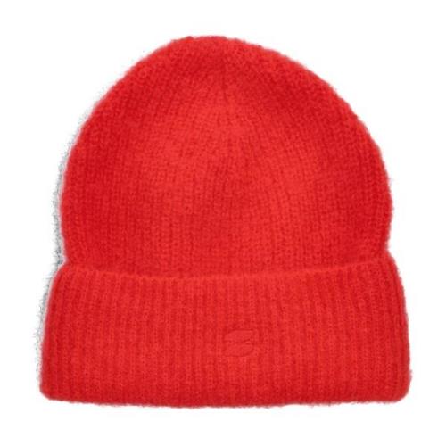 Rode Logo Beanie Muts By-Bar , Red , Dames