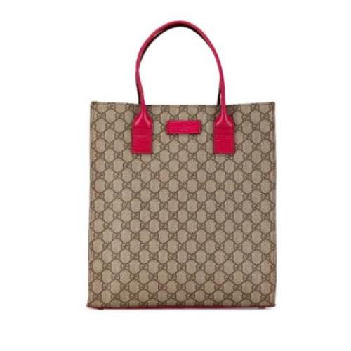 Pre-owned Fabric totes Gucci Vintage , Beige , Dames