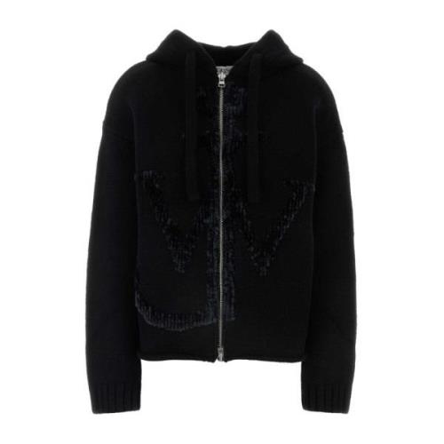 Zwarte wollen sweatshirt JW Anderson , Black , Dames