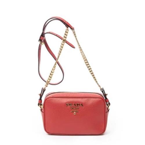 Pre-owned Leather prada-bags Prada Vintage , Red , Dames