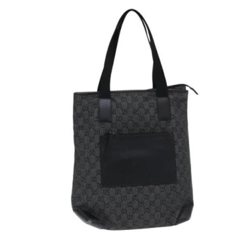 Pre-owned Canvas totes Gucci Vintage , Black , Dames