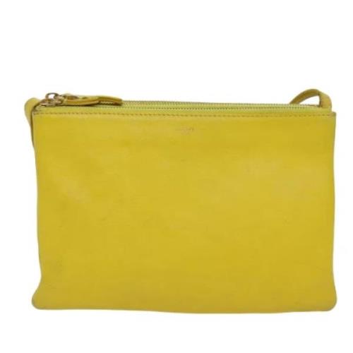 Pre-owned Leather celine-bags Celine Vintage , Yellow , Dames