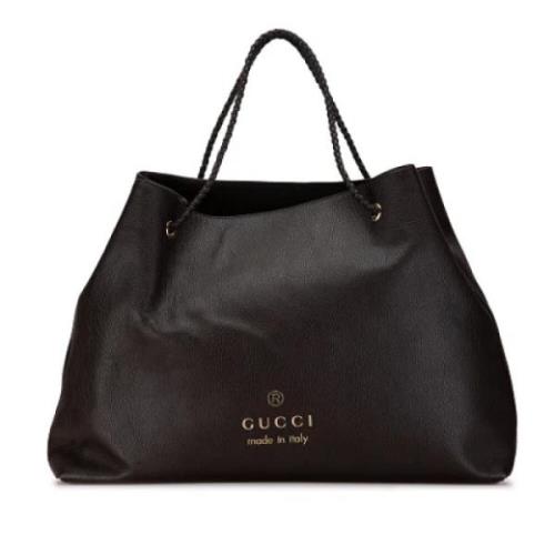 Pre-owned Leather totes Gucci Vintage , Brown , Dames