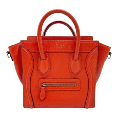 Pre-owned Leather celine-bags Celine Vintage , Orange , Dames