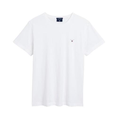 Comfortabel en stijlvol heren T-shirt Gant , White , Heren