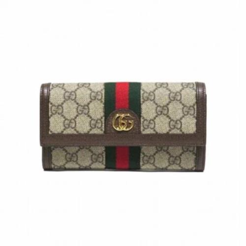 Pre-owned Plastic wallets Gucci Vintage , Brown , Dames