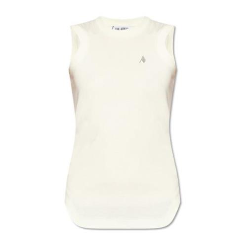 Top met logo The Attico , Beige , Dames