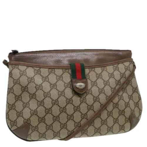 Pre-owned Leather gucci-bags Gucci Vintage , Beige , Dames