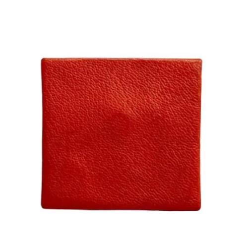 Pre-owned Leather wallets Hermès Vintage , Red , Dames