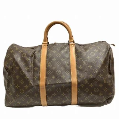 Pre-owned Fabric louis-vuitton-bags Louis Vuitton Vintage , Brown , Da...