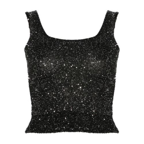 Nero Argento Top Ermanno Scervino , Black , Dames