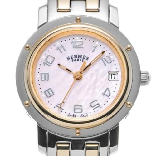 Pre-owned Stainless Steel watches Hermès Vintage , Pink , Dames