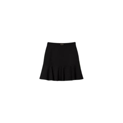 Ovale Riem Mini Rok Twinset , Black , Dames