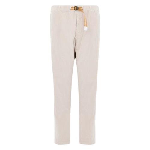 Beige Katoenen Broek met Riem White Sand , Beige , Heren