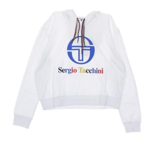 Witte Cropped Hoodie voor Vrouwen Sergio Tacchini , White , Dames