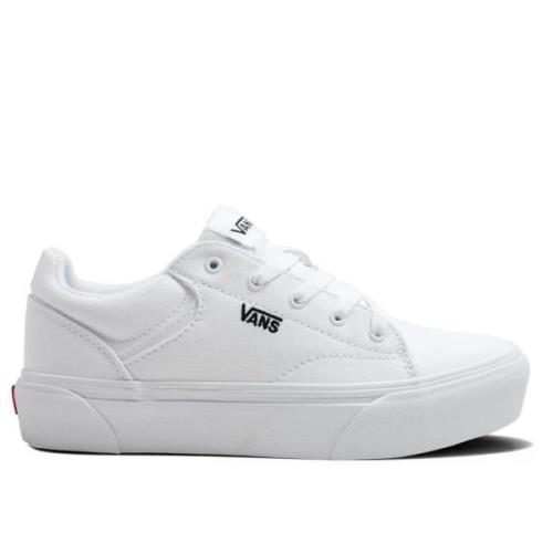 Wit/Zwart Platform Sneakers Vans , White , Dames