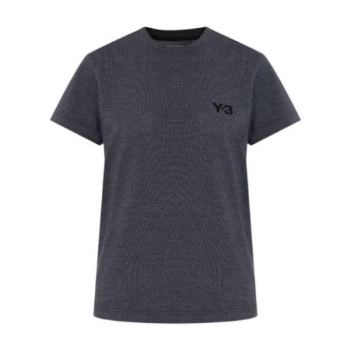 Zwarte korte mouw Tee Y-3 , Black , Dames