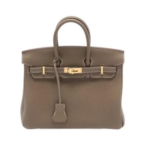 Pre-owned Leather handbags Hermès Vintage , Brown , Dames