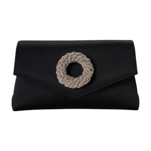 Elegante Juweel Clutch in Zwart Hibourama , Black , Dames