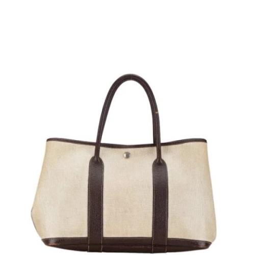 Pre-owned Canvas totes Hermès Vintage , Beige , Dames