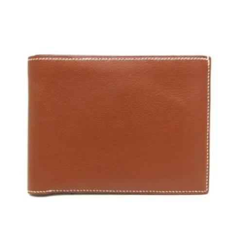 Pre-owned Leather wallets Hermès Vintage , Brown , Heren