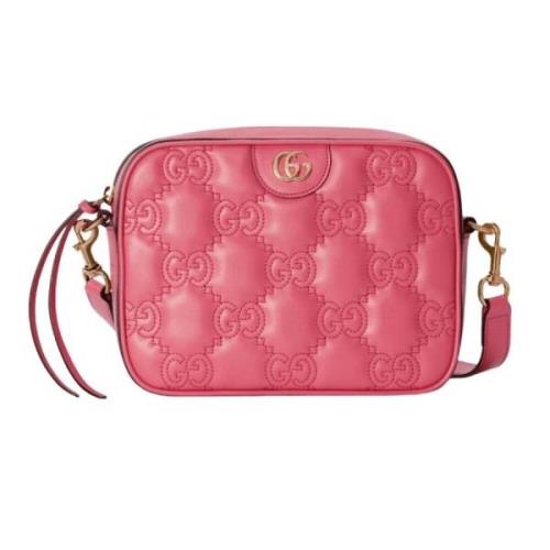 Kleine GG Matelassé schoudertas Gucci , Pink , Dames