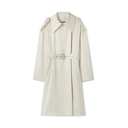 Ecru Zijde Blend Ceintuurjas Jil Sander , Beige , Dames