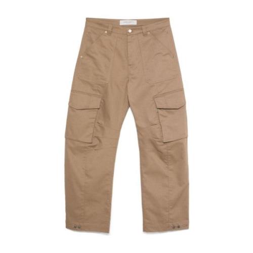 Beige Cargo Broek Dubbele Gouden Ster Golden Goose , Beige , Heren