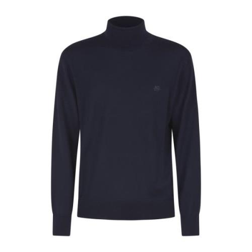 Stijlvolle T-Neck Sweaters Etro , Blue , Heren