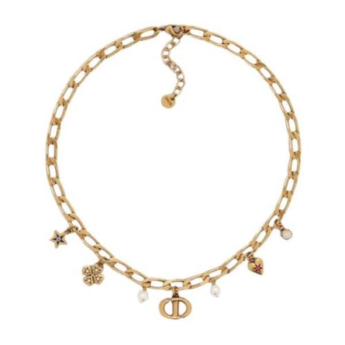 Geluksbrenger Ketting Dior , Yellow , Dames