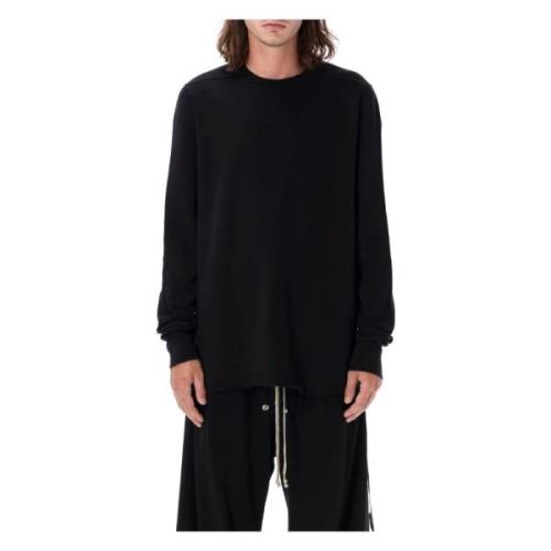 Zwarte Crewneck Gebreide kleding Aw24 Rick Owens , Black , Heren