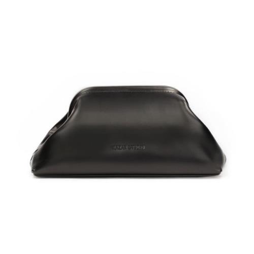 Zwarte clutch tas met een fijne vorm Kazar Studio , Black , Dames