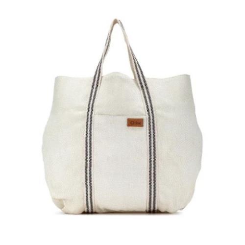 Pre-owned Fabric totes Chloé Pre-owned , White , Dames